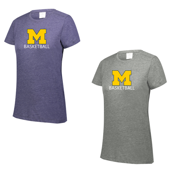 Muhlenberg Basketball - Ladies Tri Blend Tee