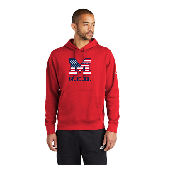 Muhlenberg Basketball - Nike Fleece Hoody (R.E.D.)