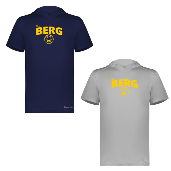 Muhlenberg Basketball - Short sleeve Hoody (The Berg)