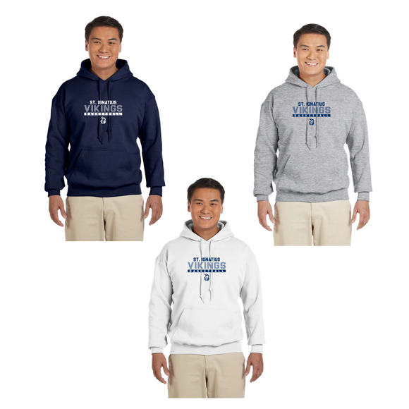 St. Ignatius Basketball - Hooded Sweatshirt (Viking)