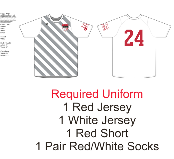 WJSC Uniform - Brute Sublimated Jersey (White) - **Required Uniform Item**