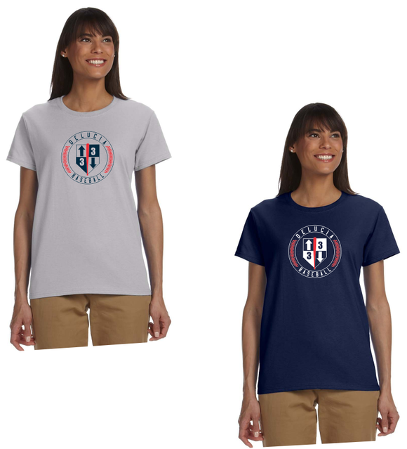 3 Up 3 Down Baseball - Women's Short Sleeve Tee (Circle Logo)