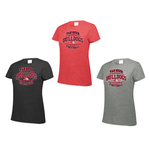 Van Reed Football- Ladies Tri Blend Short Sleeve Tee